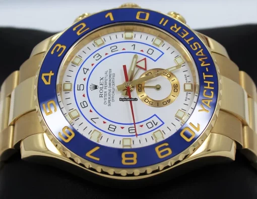 Incredible Copy Rolex Yacht-master II 116688 Automatic Movement 44mm Yellow Gold Case Watch - Image 9