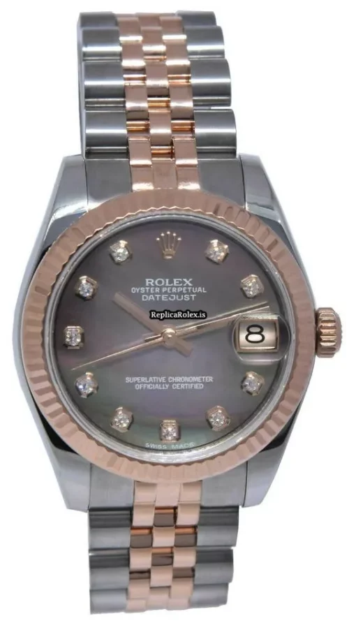 Quality Replica Rolex Lady-datejust 178271 Automatic Movement 31mm Steel Case Womens Watch - Image 2