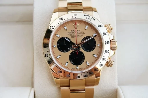Luxury Replica Rolex Daytona 116528 Automatic Movement 40mm Yellow Gold Case Watch