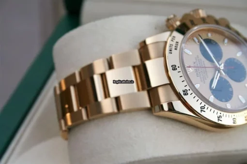 Luxury Replica Rolex Daytona 116528 Automatic Movement 40mm Yellow Gold Case Watch - Image 4