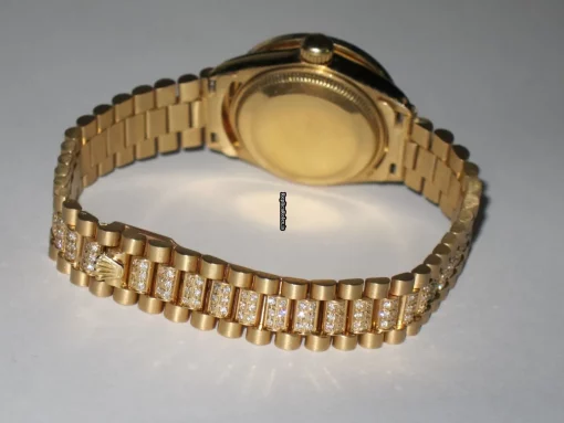 Excellent Fake Rolex Datejust Automatic Automatic Movement 26mm Yellow Gold Case Womens Watch - Image 6
