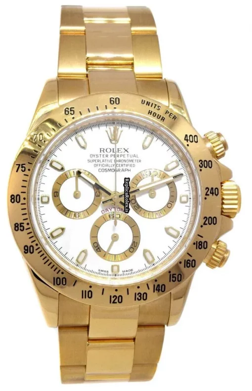 Nice Fake Rolex Daytona 116528 Automatic Movement 40mm Yellow Gold Case Mens/unisex Watch - Image 10