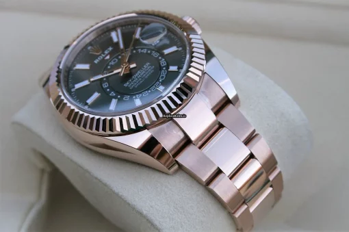 Special Fake Rolex Sky-dweller 326935 Caliber 9001 Automatic Movement 42mm Rose Gold Case Mens/unisex Watch - Image 2