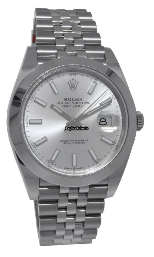 Luxury Replica Rolex Datejust 126300 Automatic Movement 41mm Steel Case Watch - Image 2