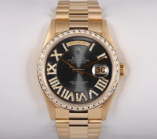 Affordable Replica Rolex Day-date 36 18238 Automatic Movement 36mm Yellow Gold Case Mens/unisex Watch - Image 2
