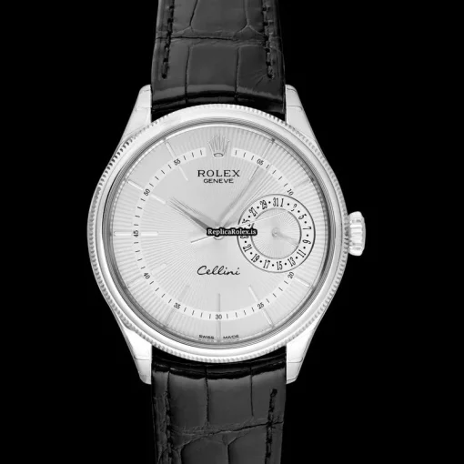 Nice Fake Rolex Cellini Date 50519 Automatic Movement 39mm White Gold Case Mens/unisex Watch