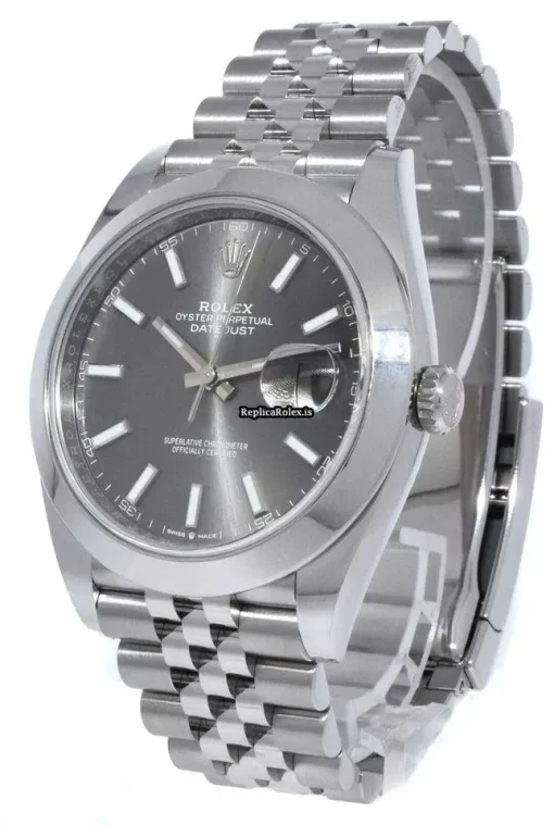 Best Fake Rolex Datejust 126300 Automatic Movement 41mm Steel Case Mens/unisex Watch - Image 10