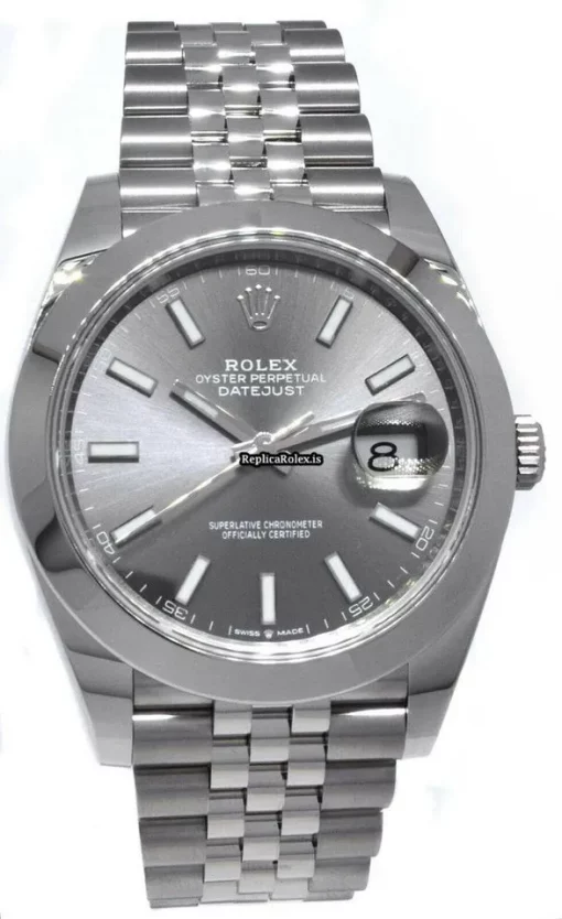 Best Fake Rolex Datejust 126300 Automatic Movement 41mm Steel Case Mens/unisex Watch - Image 12
