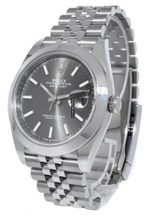 Best Fake Rolex Datejust 126300 Automatic Movement 41mm Steel Case Mens/unisex Watch - Image 3