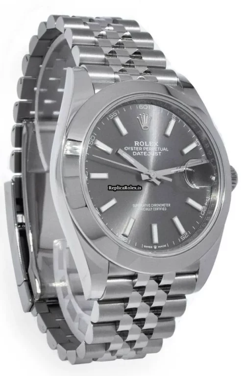 Best Fake Rolex Datejust 126300 Automatic Movement 41mm Steel Case Mens/unisex Watch - Image 4