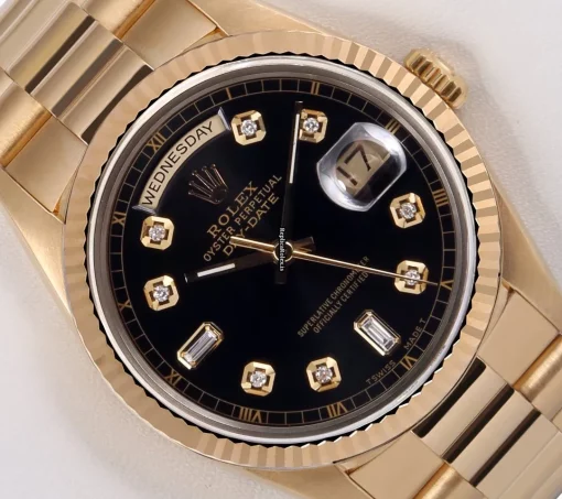 Well Made Replica Rolex Day-date 36 18038 Automatic Movement 36mm Yellow Gold Case Mens/unisex Watch