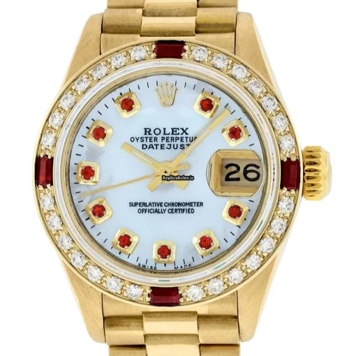Excellent Replica Rolex Lady-datejust 69178 Caliber 2135 Automatic Movement 26mm Yellow Gold Case Womens Watch