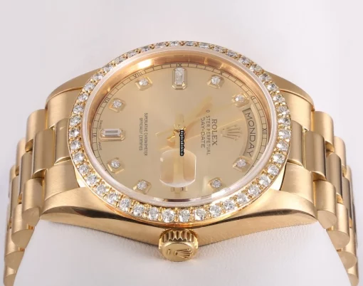 Attractive Replica Rolex Day-date 36 18038 Automatic Movement 36mm Yellow Gold Case Mens/unisex Watch - Image 2