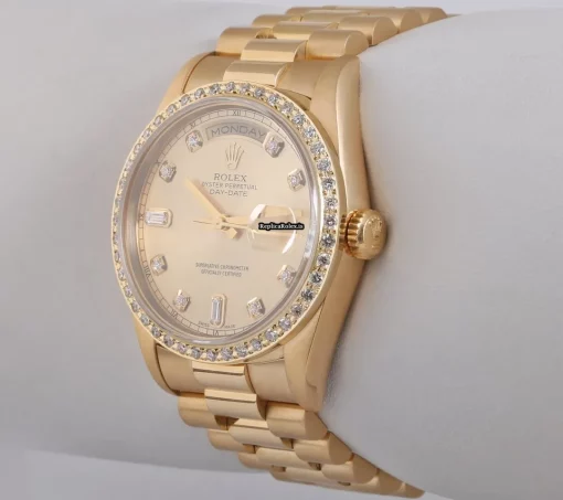 Attractive Replica Rolex Day-date 36 18038 Automatic Movement 36mm Yellow Gold Case Mens/unisex Watch - Image 3