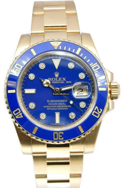 High-end Replica Rolex Submariner Date 116618lb Automatic Movement 40mm Yellow Gold Case Watch