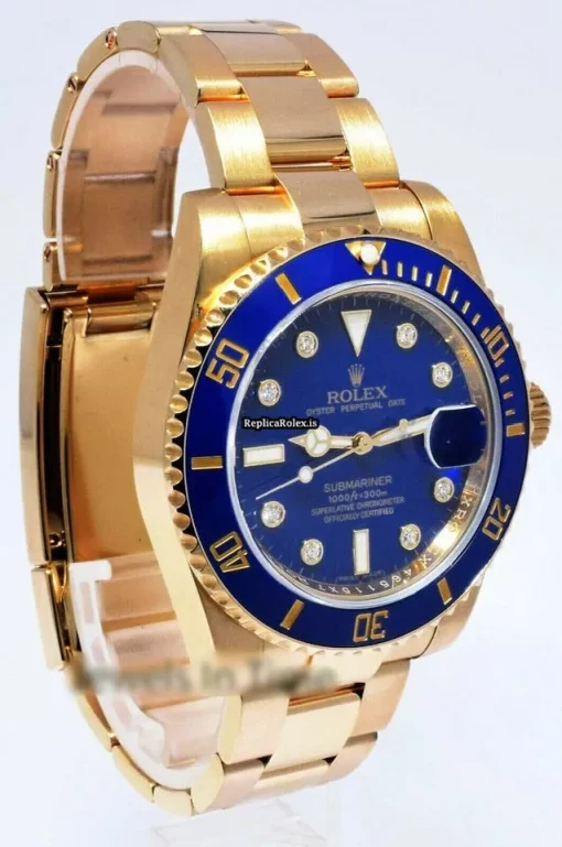 High-end Replica Rolex Submariner Date 116618lb Automatic Movement 40mm Yellow Gold Case Watch - Image 6