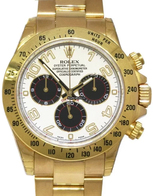 Design Replica Rolex Daytona 116528 Automatic Movement 40mm Yellow Gold Case Mens/unisex Watch - Image 12