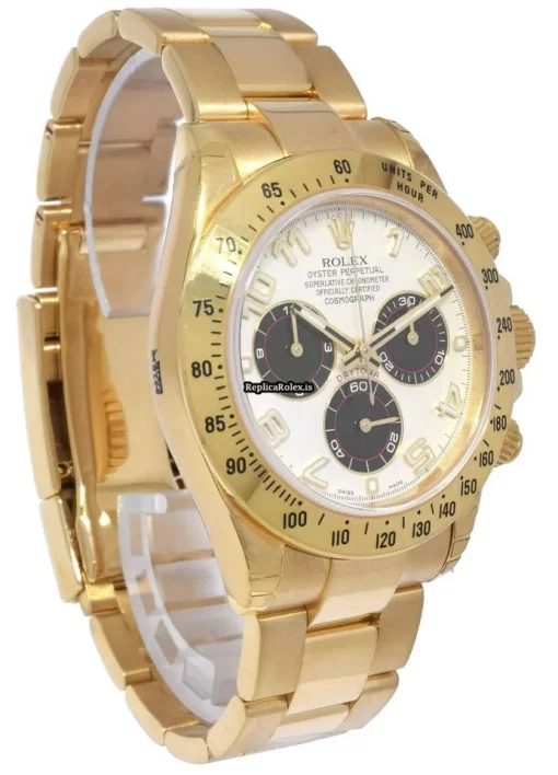 Design Replica Rolex Daytona 116528 Automatic Movement 40mm Yellow Gold Case Mens/unisex Watch - Image 5