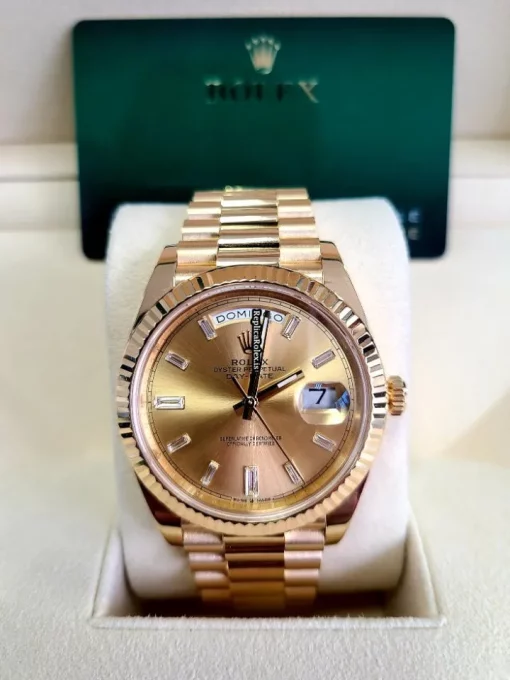 Superior Replica Rolex Day-date 40 228238 Caliber 3255 Automatic Movement 40mm Yellow Gold Case Mens/unisex Watch