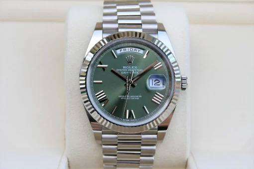 Superb Copies Rolex Day-date 40 228239 Caliber 3255 Automatic Movement 40mm White Gold Case Mens/unisex Watch