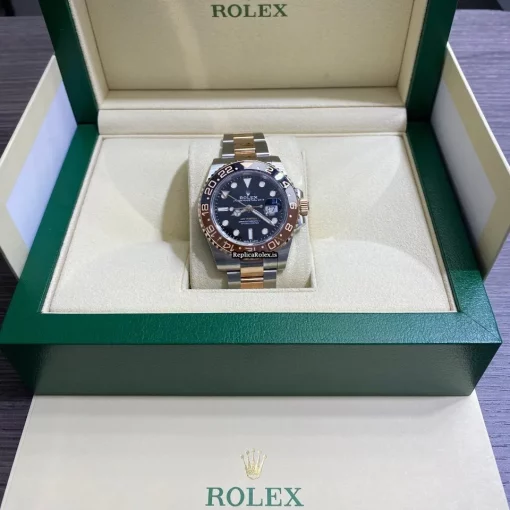Cheap Fake Rolex Gmt-master II 126711chnr Caliber 3285 Automatic Movement 40mm Gold/steel Case Mens/unisex Watch - Image 3
