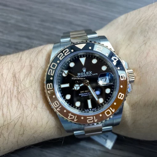 Cheap Fake Rolex Gmt-master II 126711chnr Caliber 3285 Automatic Movement 40mm Gold/steel Case Mens/unisex Watch - Image 4
