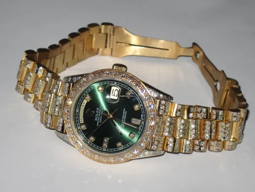 Appealing Replica Rolex Day-date Self Winding Automatic 36mm Yellow Gold Case Mens/unisex Watch - Image 5