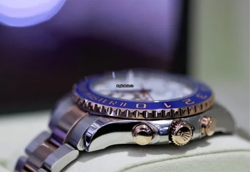 Pleasing Replica Rolex Yacht-master II 116681 Automatic Movement 44mm Gold/steel Case Mens/unisex Watch - Image 3