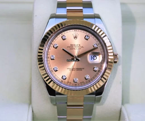 Exquisite Fake Rolex Datejust II 116333 Caliber 3136 Automatic Movement 41mm Gold/steel Case Mens/unisex Watch