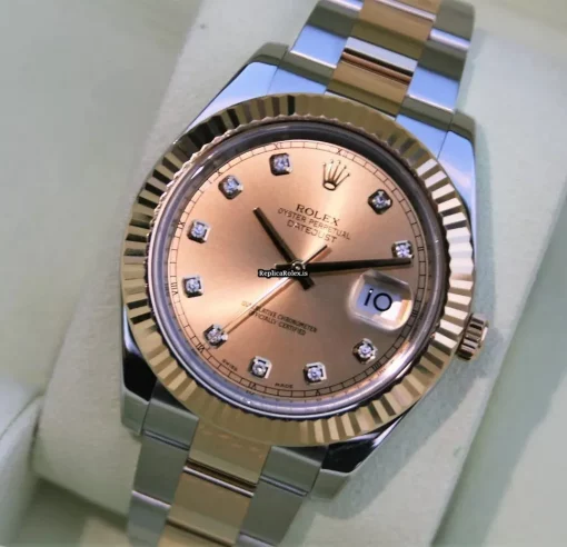 Exquisite Fake Rolex Datejust II 116333 Caliber 3136 Automatic Movement 41mm Gold/steel Case Mens/unisex Watch - Image 7