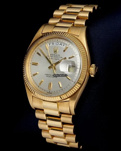 Wholesale Imitation Rolex Day-date 36 1803 Automatic Movement 36mm Yellow Gold Case Mens/unisex Watch