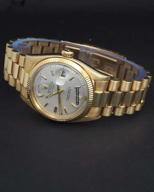 Wholesale Imitation Rolex Day-date 36 1803 Automatic Movement 36mm Yellow Gold Case Mens/unisex Watch - Image 8
