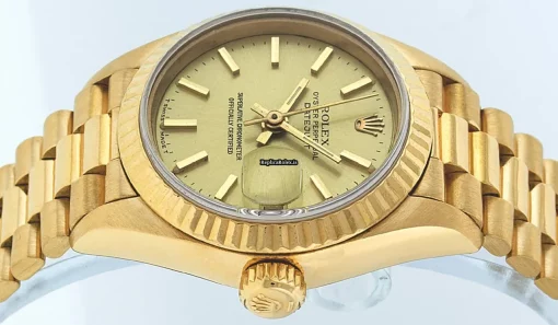 Luxury Replica Rolex Lady-datejust 69178 Caliber 2135 Automatic Movement 26mm Yellow Gold Case Womens Watch - Image 10