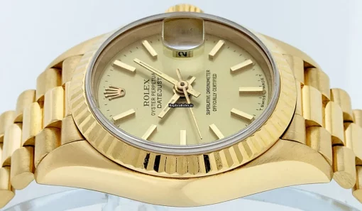 Luxury Replica Rolex Lady-datejust 69178 Caliber 2135 Automatic Movement 26mm Yellow Gold Case Womens Watch - Image 11