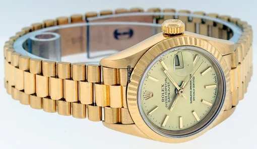 Luxury Replica Rolex Lady-datejust 69178 Caliber 2135 Automatic Movement 26mm Yellow Gold Case Womens Watch - Image 2