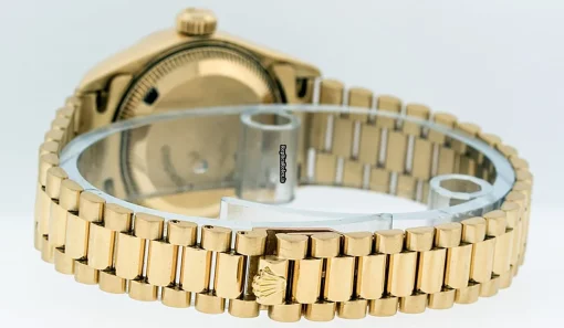 Luxury Replica Rolex Lady-datejust 69178 Caliber 2135 Automatic Movement 26mm Yellow Gold Case Womens Watch - Image 6