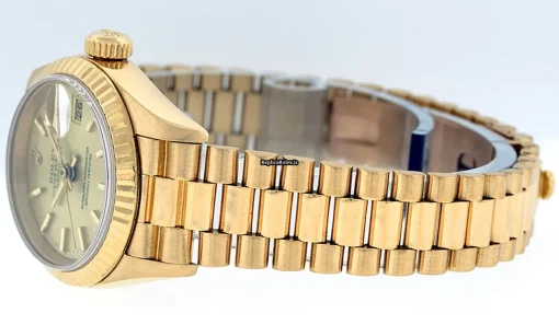 Luxury Replica Rolex Lady-datejust 69178 Caliber 2135 Automatic Movement 26mm Yellow Gold Case Womens Watch - Image 8