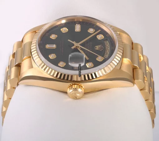 Inexpensive Replica Rolex Day-date 36 18038 Automatic Movement 36mm Yellow Gold Case Mens/unisex Watch - Image 4