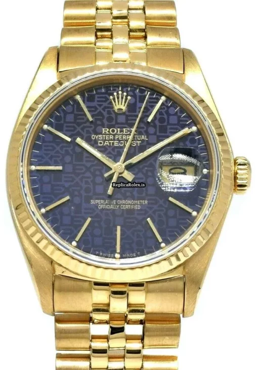 Fantastic Replica Rolex Datejust 16018 Automatic Movement 36mm Yellow Gold Case Mens/unisex Watch