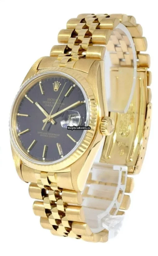 Fantastic Replica Rolex Datejust 16018 Automatic Movement 36mm Yellow Gold Case Mens/unisex Watch - Image 10