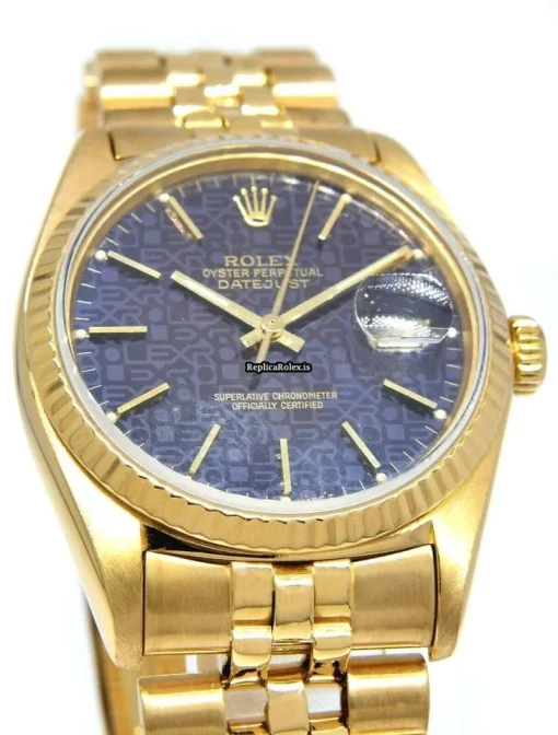 Fantastic Replica Rolex Datejust 16018 Automatic Movement 36mm Yellow Gold Case Mens/unisex Watch - Image 4