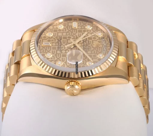 Aaa Fakes Rolex Day-date 36 18038 Automatic Movement 36mm Yellow Gold Case Mens/unisex Watch - Image 3