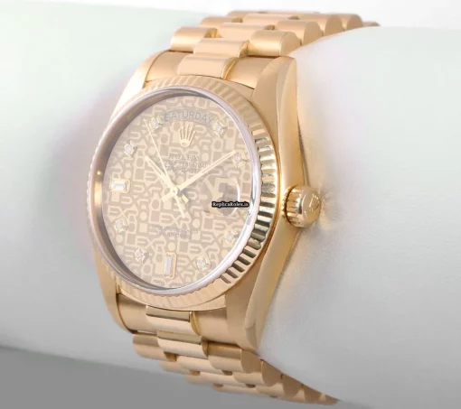 Aaa Fakes Rolex Day-date 36 18038 Automatic Movement 36mm Yellow Gold Case Mens/unisex Watch - Image 5