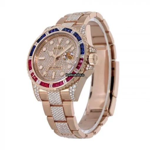 Best Replica Rolex Gmt-master II 126755saru Caliber 3186 Automatic Movement 40mm Rose Gold Case Mens/unisex Watch - Image 2