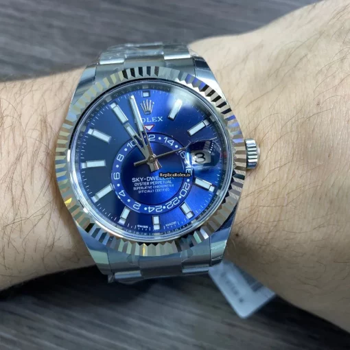 Excellent Replica Rolex Sky-dweller 326934 Caliber 9001 Automatic Movement 42mm Steel Case Mens/unisex Watch - Image 4