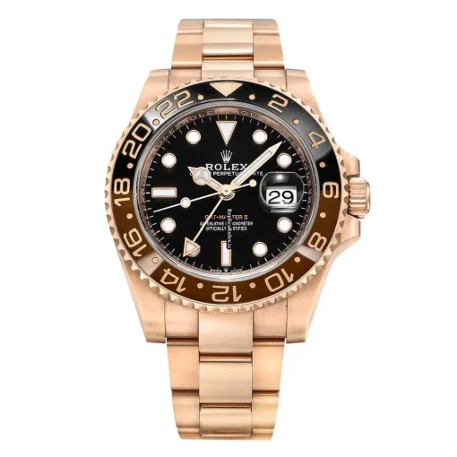 Wonderful Replicas Rolex Gmt-master II 126715chnr-0001 Automatic Movement 40mm Rose Gold Case Watch