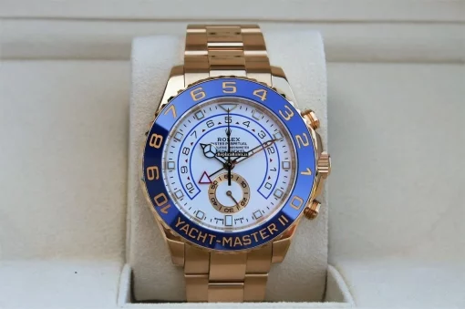 Cool Replica Rolex Yacht-master II 116688 Calibre 4160 Automatic Movement 44mm Yellow Gold Case Mens/unisex Watch