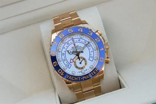 Cool Replica Rolex Yacht-master II 116688 Calibre 4160 Automatic Movement 44mm Yellow Gold Case Mens/unisex Watch - Image 3