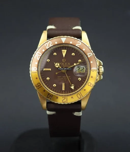 Aaa Copies Rolex Gmt-master 1675 Caliber 1570 Automatic Movement 40mm Yellow Gold Case Mens/unisex Watch - Image 2