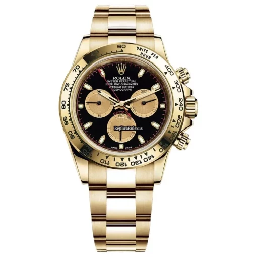 Stylish Replica Rolex Daytona 116508 Caliber 4130 Automatic Movement 40mm Yellow Gold Case Mens/unisex Watch